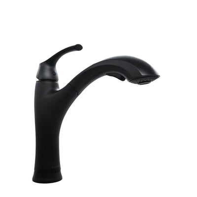 Maldives 1 Handle Pull-Out Swivel Kitchen Faucet in Matte Black finish Maldives 1 Handle Pull-Out Swivel Kitchen Faucet in Matte Black finish