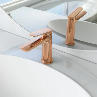 Open Box - Ibiza 1 Handle Single Hole Bathroom Faucet with Drain Assembly in Rose Gold finish Open Box - Ibiza 1 Handle Single Hole Bathroom Faucet with Drain Assembly in Rose Gold finish