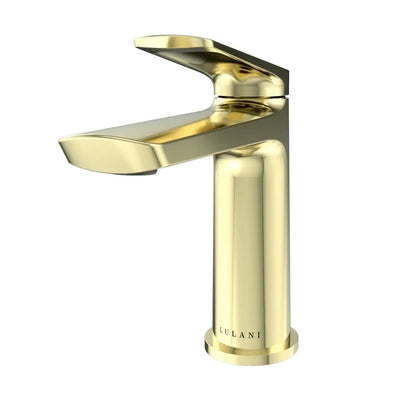 Open Box - Ibiza 1 Handle Single Hole Bathroom Faucet with Drain Assembly in Champagne Gold finish Open Box - Ibiza 1 Handle Single Hole Bathroom Faucet with Drain Assembly in Champagne Gold finish