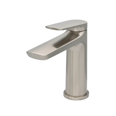 Ibiza 1 handle single hole Bathroom Faucet with drain assembly in Brushed Nickel finish Ibiza 1 handle single hole Bathroom Faucet with drain assembly in Brushed Nickel finish