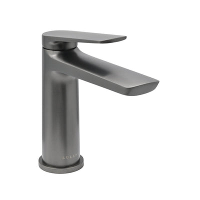 Ibiza 1 handle single hole Bathroom Faucet with drain assembly in Gun Metal finish Ibiza 1 handle single hole Bathroom Faucet with drain assembly in Gun Metal finish