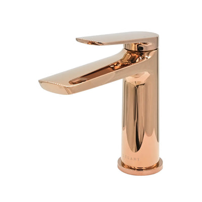 Ibiza 1 handle single hole Bathroom Faucet with drain assembly in Polished Rose Gold finish Ibiza 1 handle single hole Bathroom Faucet with drain assembly in Polished Rose Gold finish