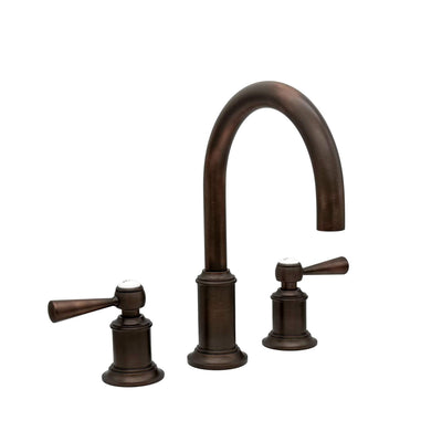 Napa 2 Handle 3 Hole Widespread Brass Bathroom Faucet with Flat Cross Handles in Oil Rubbed Bronze Torch Lever Handles finish Napa 2 Handle 3 Hole Widespread Brass Bathroom Faucet with Flat Cross Handles in Oil Rubbed Bronze Torch Lever Handles finish