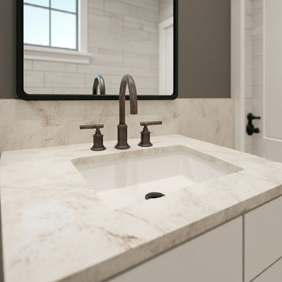 Napa 2 Handle 3 Hole Widespread Brass Bathroom Faucet with Flat Cross Handles in Oil Rubbed Bronze Lever Handles finish Napa 2 Handle 3 Hole Widespread Brass Bathroom Faucet with Flat Cross Handles in Oil Rubbed Bronze Lever Handles finish