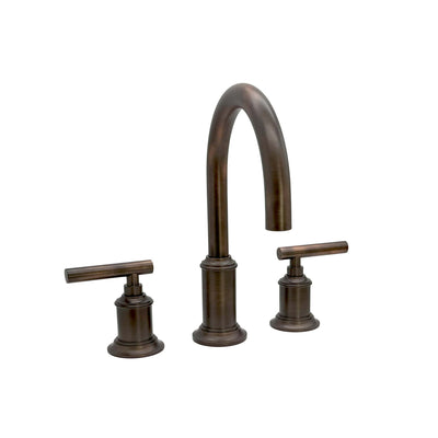 Napa 2 Handle 3 Hole Widespread Brass Bathroom Faucet with Flat Cross Handles in Oil Rubbed Bronze Lever Handles finish Napa 2 Handle 3 Hole Widespread Brass Bathroom Faucet with Flat Cross Handles in Oil Rubbed Bronze Lever Handles finish