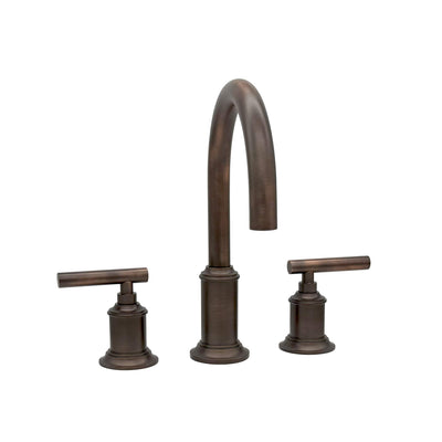 Napa 2 Handle 3 Hole Widespread Brass Bathroom Faucet with Flat Cross Handles in Oil Rubbed Bronze Lever Handles finish Napa 2 Handle 3 Hole Widespread Brass Bathroom Faucet with Flat Cross Handles in Oil Rubbed Bronze Lever Handles finish