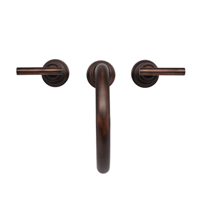 Napa 2 Handle 3 Hole Widespread Brass Bathroom Faucet with Flat Cross Handles in Oil Rubbed Bronze Lever Handles finish Napa 2 Handle 3 Hole Widespread Brass Bathroom Faucet with Flat Cross Handles in Oil Rubbed Bronze Lever Handles finish