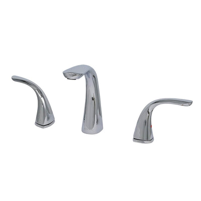 Kauai 2 Handle Widespread Brass Bathroom Faucet with Drain Assembly in Chrome finish Kauai 2 Handle Widespread Brass Bathroom Faucet with Drain Assembly in Chrome finish