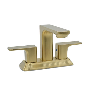 Corsica 2 Handle Centerset Brass Bathroom Faucet with drain assembly in Champagne Gold finish Corsica 2 Handle Centerset Brass Bathroom Faucet with drain assembly in Champagne Gold finish