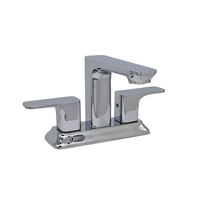 Corsica 2 Handle Centerset Brass Bathroom Faucet with drain assembly in Chrome finish Corsica 2 Handle Centerset Brass Bathroom Faucet with drain assembly in Chrome finish