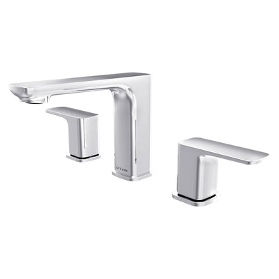 Open Box - Corsica, Widespread Bathroom Faucet with Drain Assembly in Chrome finish Open Box - Corsica, Widespread Bathroom Faucet with Drain Assembly in Chrome finish