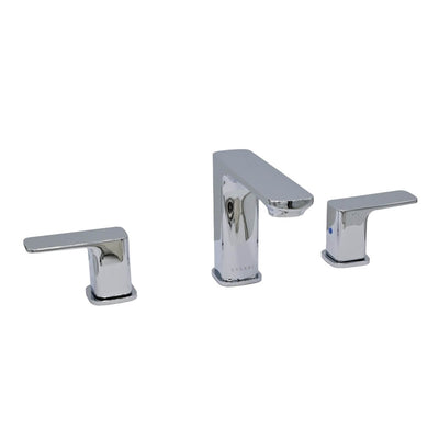 Corsica 2 Handle Widespread Brass Bathroom Faucet with drain assembly in Chrome finish Corsica 2 Handle Widespread Brass Bathroom Faucet with drain assembly in Chrome finish