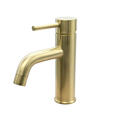 St. Lucia 1 Handle Single Hole Brass Bathroom Faucet with drain assembly in Champagne Gold finish St. Lucia 1 Handle Single Hole Brass Bathroom Faucet with drain assembly in Champagne Gold finish