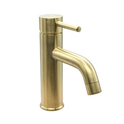 St. Lucia 1 Handle Single Hole Brass Bathroom Faucet with drain assembly in Champagne Gold finish St. Lucia 1 Handle Single Hole Brass Bathroom Faucet with drain assembly in Champagne Gold finish