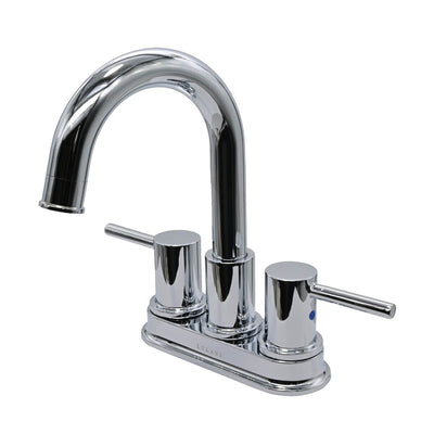 St. Lucia 2 Handle Centerset Brass Bathroom Faucet with drain assembly in Chrome finish St. Lucia 2 Handle Centerset Brass Bathroom Faucet with drain assembly in Chrome finish