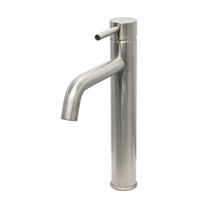 St. Lucia 1 Handle Vessel Height Brass Bathroom Faucet with drain assembly in Brushed Nickel finish St. Lucia 1 Handle Vessel Height Brass Bathroom Faucet with drain assembly in Brushed Nickel finish