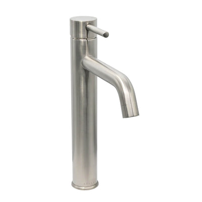 St. Lucia 1 Handle Vessel Height Brass Bathroom Faucet with drain assembly in Brushed Nickel finish St. Lucia 1 Handle Vessel Height Brass Bathroom Faucet with drain assembly in Brushed Nickel finish