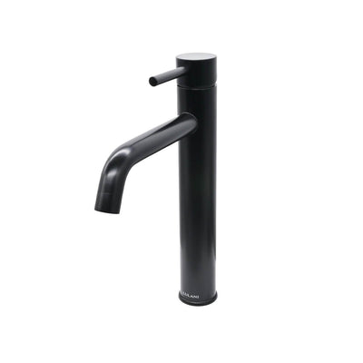 St. Lucia 1 Handle Vessel Height Brass Bathroom Faucet with drain assembly in Matte Black finish St. Lucia 1 Handle Vessel Height Brass Bathroom Faucet with drain assembly in Matte Black finish