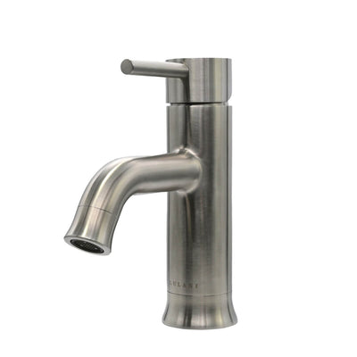 Aruba Stainless Steel 1 Handle Bathroom Faucet with drain assembly in Brushed Stainless finish Aruba Stainless Steel 1 Handle Bathroom Faucet with drain assembly in Brushed Stainless finish