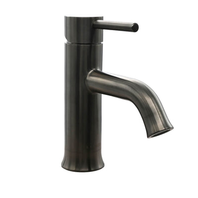 Aruba Stainless Steel 1 Handle Bathroom Faucet with drain assembly in Gun Metal finish Aruba Stainless Steel 1 Handle Bathroom Faucet with drain assembly in Gun Metal finish