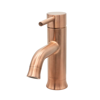 Aruba Stainless Steel 1 Handle Bathroom Faucet with drain assembly in Rose Gold finish Aruba Stainless Steel 1 Handle Bathroom Faucet with drain assembly in Rose Gold finish