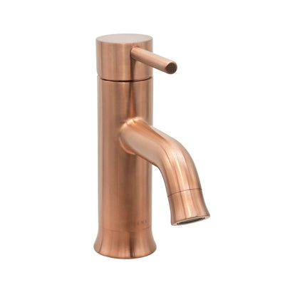 Aruba Stainless Steel 1 Handle Bathroom Faucet with drain assembly in Rose Gold finish Aruba Stainless Steel 1 Handle Bathroom Faucet with drain assembly in Rose Gold finish