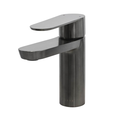 Yasawa - Single Hole Stainless Steel Bathroom Faucet with drain assembly in Gun Metal finish Yasawa - Single Hole Stainless Steel Bathroom Faucet with drain assembly in Gun Metal finish