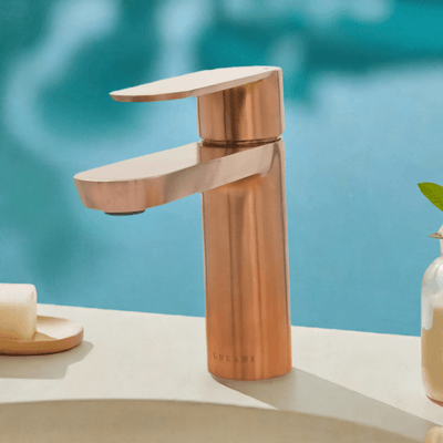 Yasawa - Single Hole Stainless Steel Bathroom Faucet with drain assembly in Rose Gold finish Yasawa - Single Hole Stainless Steel Bathroom Faucet with drain assembly in Rose Gold finish