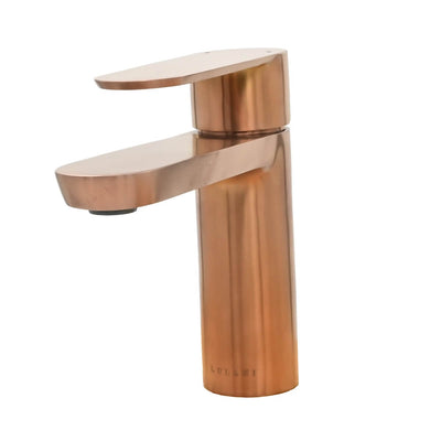 Yasawa - Single Hole Stainless Steel Bathroom Faucet with drain assembly in Rose Gold finish Yasawa - Single Hole Stainless Steel Bathroom Faucet with drain assembly in Rose Gold finish