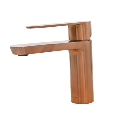 Yasawa - Single Hole Stainless Steel Bathroom Faucet with drain assembly in Rose Gold finish Yasawa - Single Hole Stainless Steel Bathroom Faucet with drain assembly in Rose Gold finish