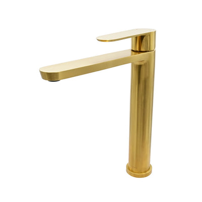 Yasawa Stainless Steel 1 Handle Vessel Sink Bathroom Faucet with drain assembly in Brushed Gold finish Yasawa Stainless Steel 1 Handle Vessel Sink Bathroom Faucet with drain assembly in Brushed Gold finish
