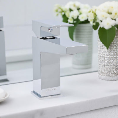 Boracay 1 Handle Single Hole Brass Bathroom Faucet with drain assembly in Chrome finish Boracay 1 Handle Single Hole Brass Bathroom Faucet with drain assembly in Chrome finish