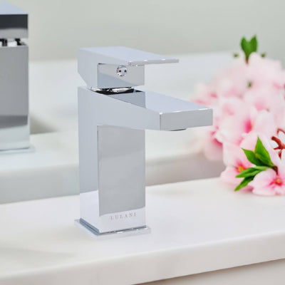 Boracay 1 Handle Single Hole Brass Bathroom Faucet with drain assembly in Chrome finish Boracay 1 Handle Single Hole Brass Bathroom Faucet with drain assembly in Chrome finish