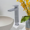 Boracay 1 Handle Vessel Sink Brass Bathroom Faucet with drain assembly in Chrome finish