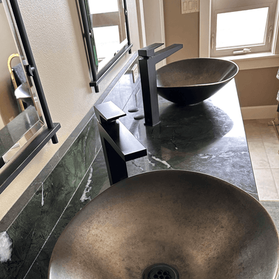 Boracay 1 Handle Vessel Sink Brass Bathroom Faucet with drain assembly in Matte Black finish Boracay 1 Handle Vessel Sink Brass Bathroom Faucet with drain assembly in Matte Black finish