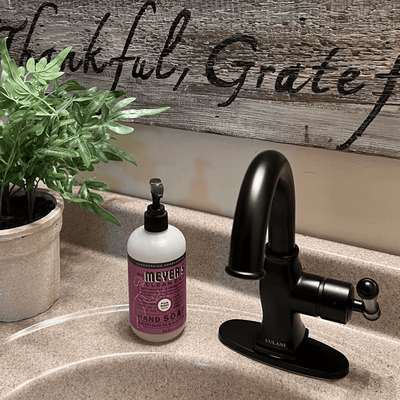 Aurora 1 Handle Single Hole Brass Bathroom Faucet with drain assembly in Matte Black finish Aurora 1 Handle Single Hole Brass Bathroom Faucet with drain assembly in Matte Black finish