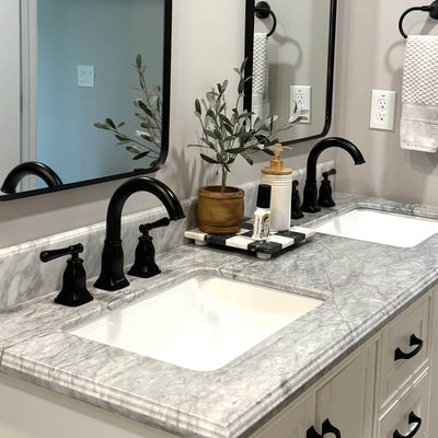 Aurora 2 Handle Widespread Brass Bathroom Faucet with drain assembly in Matte Black finish Aurora 2 Handle Widespread Brass Bathroom Faucet with drain assembly in Matte Black finish