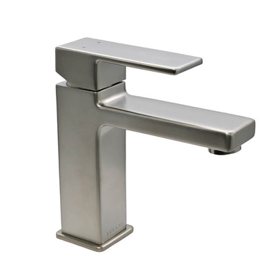 Capri 1 Handle Single Hole Brass Bathroom Faucet with drain assembly in Brushed Nickel finish Capri 1 Handle Single Hole Brass Bathroom Faucet with drain assembly in Brushed Nickel finish