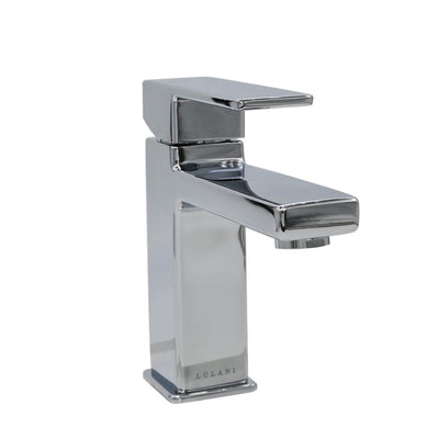 Capri 1 Handle Single Hole Brass Bathroom Faucet with drain assembly in Chrome finish Capri 1 Handle Single Hole Brass Bathroom Faucet with drain assembly in Chrome finish