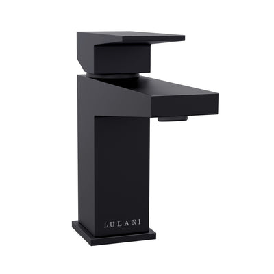 Open Box - Boracay, Single Handle Bathroom Faucet with Drain Assembly in Matte Black finish Open Box - Boracay, Single Handle Bathroom Faucet with Drain Assembly in Matte Black finish
