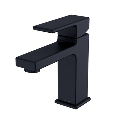 Open Box - Capri, Single Handle Bathroom Faucet with Drain Assembly in Matte Black finish Open Box - Capri, Single Handle Bathroom Faucet with Drain Assembly in Matte Black finish