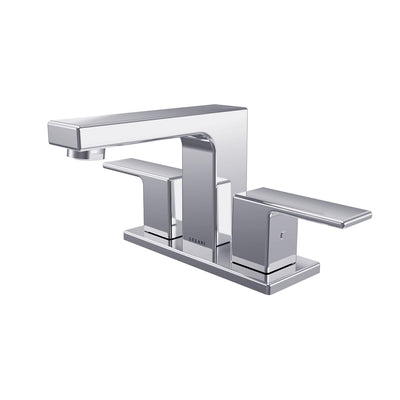Open Box - Capri, Centerset Bathroom Faucet with Drain Assembly in Chrome finish Open Box - Capri, Centerset Bathroom Faucet with Drain Assembly in Chrome finish