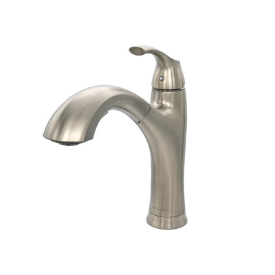 Maldives 1 Handle Pull-Out Swivel Kitchen Faucet in Brushed Nickel finish Maldives 1 Handle Pull-Out Swivel Kitchen Faucet in Brushed Nickel finish