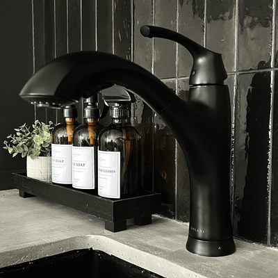Maldives 1 Handle Pull-Out Swivel Kitchen Faucet in Matte Black finish Maldives 1 Handle Pull-Out Swivel Kitchen Faucet in Matte Black finish