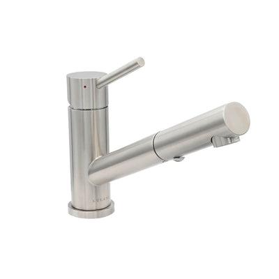 Bali - Stainless Steel 1 Handle 2-Function Pull-Out Swivel Kitchen Faucet with Baseplate in Brushed Stainless finish Bali - Stainless Steel 1 Handle 2-Function Pull-Out Swivel Kitchen Faucet with Baseplate in Brushed Stainless finish