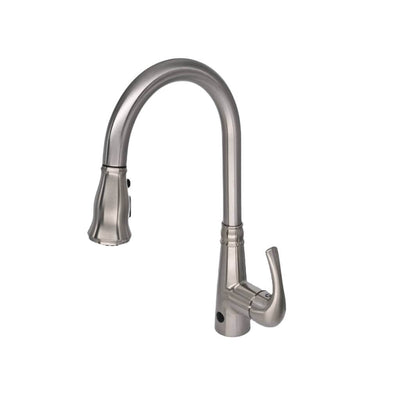 Moorea Dual Sensor 1 handle Pull-Down Kitchen Faucet Includes Baseplate in Brushed Nickel finish Moorea Dual Sensor 1 handle Pull-Down Kitchen Faucet Includes Baseplate in Brushed Nickel finish