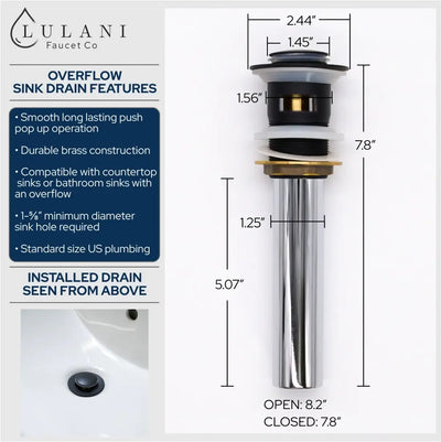 Aurora 2 Handle Widespread Brass Bathroom Faucet with drain assembly in Matte Black finish Aurora 2 Handle Widespread Brass Bathroom Faucet with drain assembly in Matte Black finish
