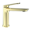 Ibiza 1 handle single hole Bathroom Faucet with drain assembly in Champagne Gold finish