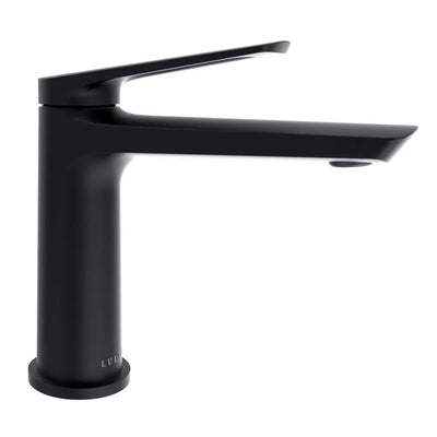 Ibiza 1 handle single hole Bathroom Faucet with drain assembly in Matte Black finish Ibiza 1 handle single hole Bathroom Faucet with drain assembly in Matte Black finish