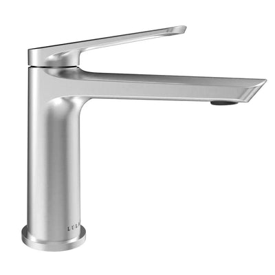 Ibiza 1 handle single hole Bathroom Faucet with drain assembly in Brushed Nickel finish Ibiza 1 handle single hole Bathroom Faucet with drain assembly in Brushed Nickel finish